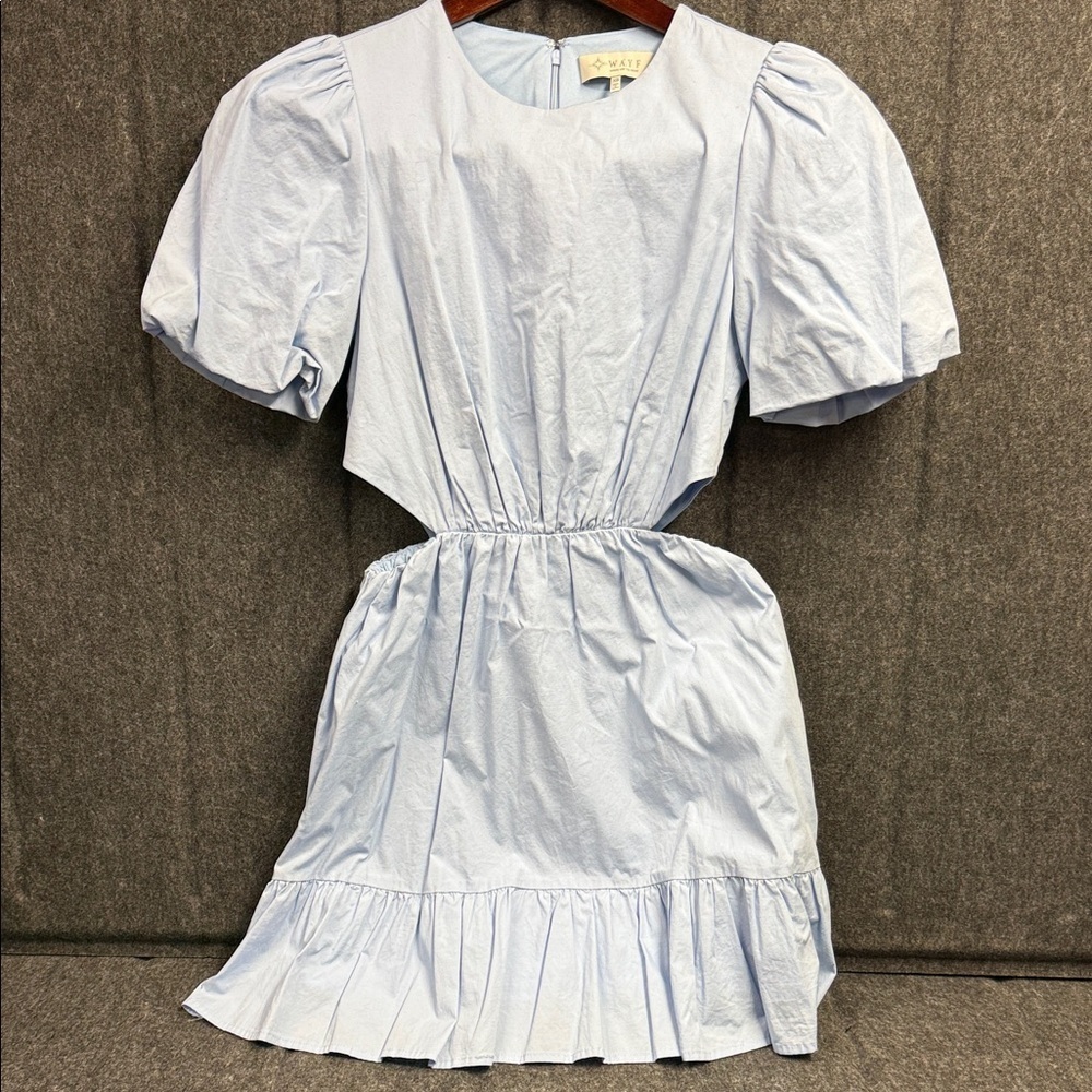 Wayf Sky Blue Elegant Dress
